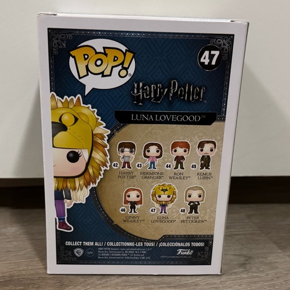 Funko Pop! Harry Potter Luna Lovegood Lion Hat #47 New in Box - Picture 3 of 6